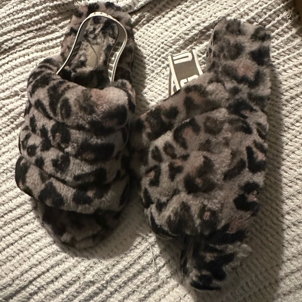 UGG Leopard Printed Slingback Sandals Women’s US 6